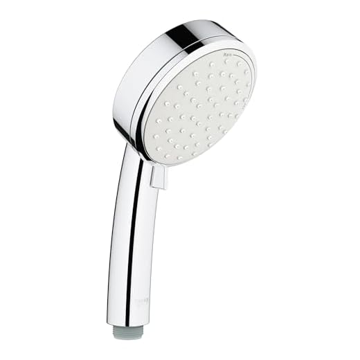 GROHE Tempesta Cosmopolitan 100 - Handbrause (wassersparend, 2 Strahlarten, Antikalk- System, langlebig) , rund, chrom, 2757120E