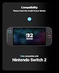 Spigen Designed for Nintendo Switch 2 Case, Snap Switch Shockproof Case with Detachable Game Card Storage, Kickstand, Removable Joycon and Ergonomic Grip - Black