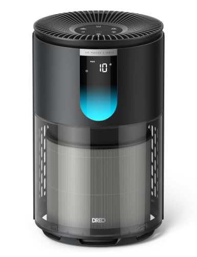 Image of DREO Air Purifier for Home, Up to 1176 ft, HEPA Sleep Mode, Air Purifiers for Large Room & Bedroom, Pets, Smoke, Dust, Pollen & Odors, PM2.5 Monitor, Auto & Turbo Mode, 4 Speeds, DR-HAP009 (Dreo 539)