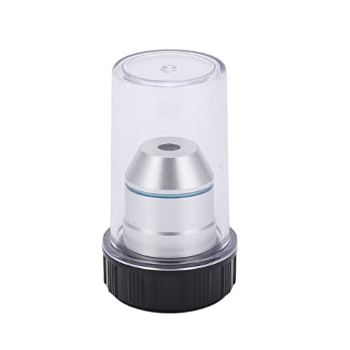 Lentille d'objectif de microscope achromatique 4X en cuivre avec boîte