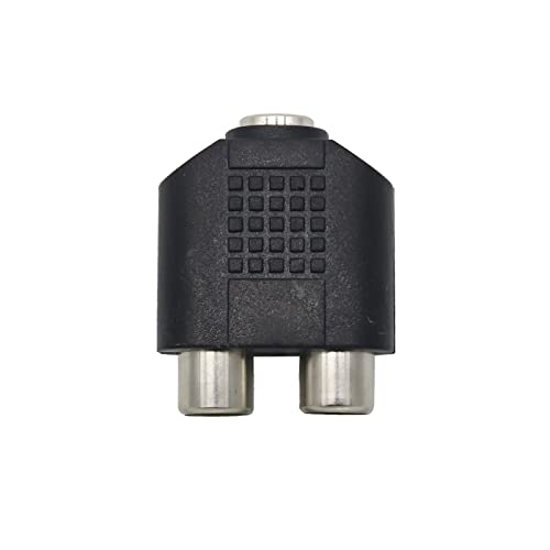 Image of Electronic Spices 3.5mm Female to 2 RCA female dual splitter interface audio connector pack of 20pcs