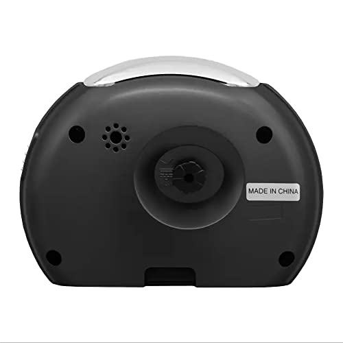 Image of Seiko Elegant Oval Grey Plastic Analog LumiBrite Alarm Clock (Size: 11.2 x 6.8 x 8.8 CM | Weight: 130 gram)