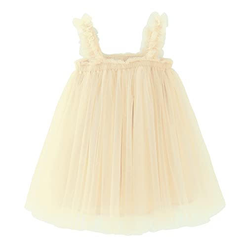 Image of BGFKS Layered Tulle Tutu Dress for Toddler Girls,Baby Girl Rainbow Tutu Princess Skirt Set with Flower Headband.