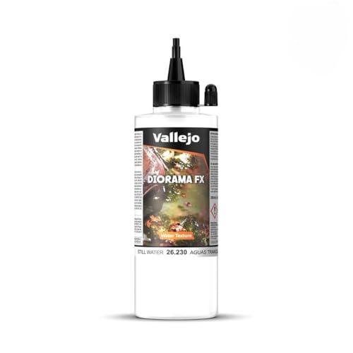 Vallejo Diorama FX Pintura Acrílica Diorama Effects Aguas Acado Realista, 200 ml. Para Simular Texturas de Terreno, Tierra, Nieve, Agua y Barro para Maquetas para Modelismo