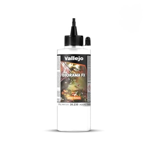 Vallejo Diorama FX Pintura Acrílica Diorama Effects Aguas Acado Realista, 200 ml. Para Simular Texturas de Terreno, Tierra, Nieve, Agua y Barro para Maquetas para Modelismo