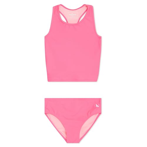 Image of Eddie Bauer Girls' UPF 50+ Swim Bikini Bottom and Racerback Tankini Set