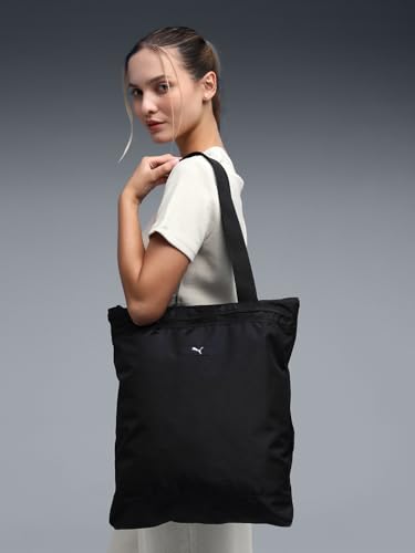 Image of PUMA |Essentials Woven Tote Bag | Black | OSFA