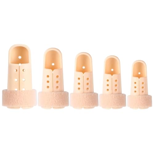 DigShambala Attelle de Doigt Réglable 5 Pièces + 5 Protecteurs de Doigt Élastiques, Protection Confortable de la Pulpe pour Index Majeur Auriculaire après Blessure