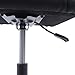 Dodoam Home Office Footrest Stool Under Desk Adjustable Height Ergonomic Foot Stool with Wheels 360 Rolling Footrest (Black)