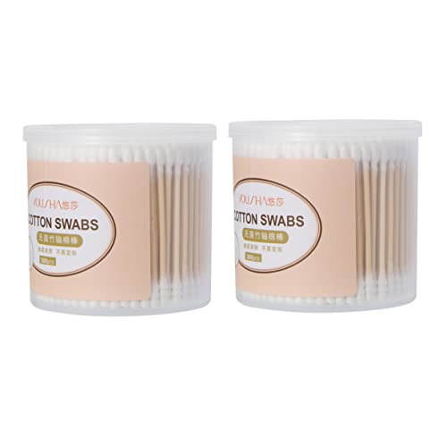 Ipetboom 600Pcs Double Head Cotton Swabs Durable Cotton Sticks for Makeup Cleaning Daily Use Ultra Absorbent Lint Tips for Precise Applications Gentle Care