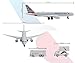 Daron American Airlines Airport Playset with Die-Cast Metal Model Airplane with Plastic Parts, Cars and Transportation Toys for Kids Ages 3+