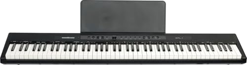 Woodbrass XPL1 Tragbares Digitalpiano mit 88 Tönen, leicht, kompakt und vielseitig, 25 hochwertige Sounds und Stereo-Verstärkung, Keyboard zum Lernen, Perfektionieren oder Spielen auf der Bühne