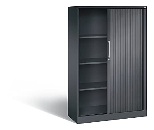 Rollladenschrank ASISTO Höhe 1617 mm Breite 1000 mm schwarzgrau schwarzgrau C+P
