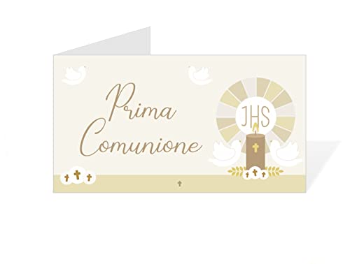 Bigliettini bomboniere Comunione Personalizzati