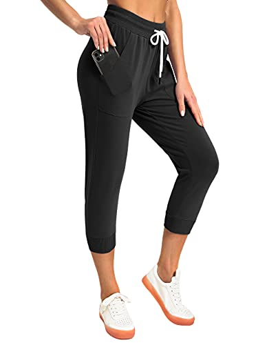Specialmagic SPPAN0005 Women'S Sweatpants Capri Pants Cropped Jogger Running Pants Lounge Loose Fit Drawstring Waist thumb #3