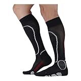 MONNET - Calcetines de esquí Freeride, Negro , 45-46