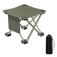 OTTOOPPXIN Draagbare klapkruk, 26 cm, klapstoel, campingstoel, duurzaam, 120 kg, mini-stoel voor camping, opvouwbaar, voor reizen, wandelen, picknick, kamperen, vissen