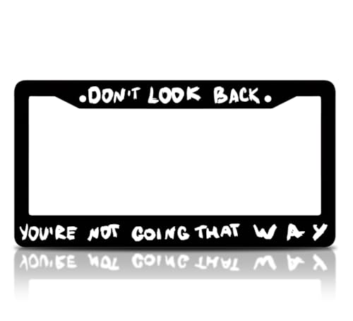 Aluminium License Plate Frame with Quote and Holes