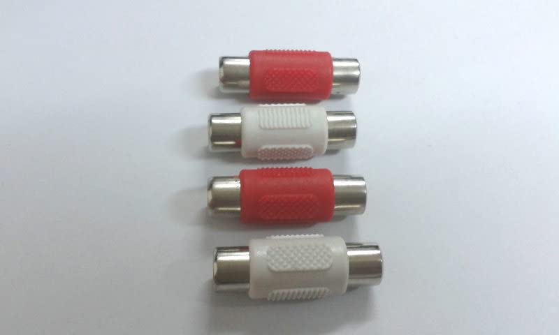 Lot de 200 connecteurs RCA AV vidéo audio femelle rouge + blanc