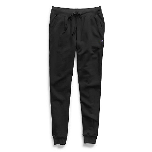 Champion women's powerblend joggers, black, medium