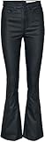 schlaghose herren hippie Bund mit Gürtelschlaufen Noisy may Damen Nmsallie Hw Flare belagte bukser Noos Jeans, Schwarz, S / 32L EU