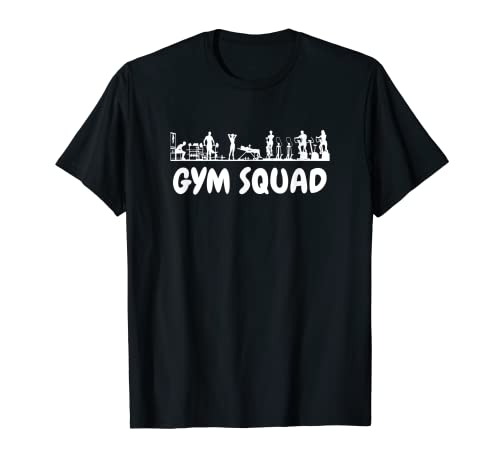 Fitness Gym Squad Entrenamiento muscular Hombres Mujeres Camiseta