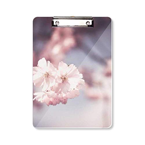 Bloc-notes à fleurs roses et blanches format A4 grand carnet notes