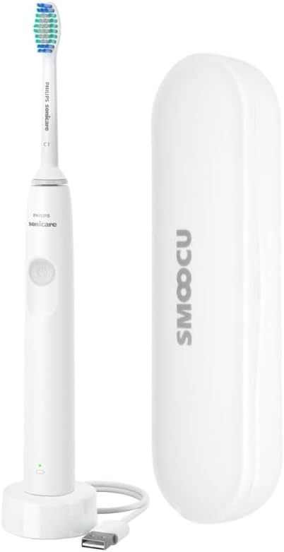 Sonicare DailyClean Rechargeable Toothbrush with Smoocu Case, SmarTimer and Quadpacer