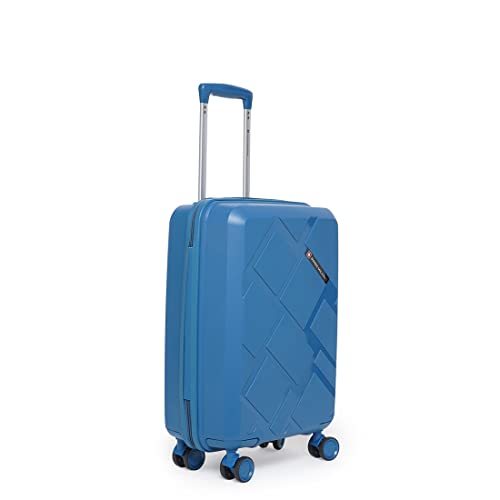 Image of SWISS MILITARY Star Hard Luggage Trolley Bag - 20 & 24Inch, Textured Durable Design, 360 Rotatable 8 Spinner Wheels, TSA Lock, Spacious & Lightweight Cabin Overnighter Bag, Stylish Navy Finish