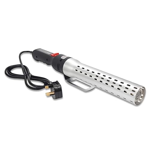 Electric Charcoal Fire Starter BBQ Smoker, Grill Starter, Grill Lighter Chemical, Powerful and Quick Fire Igniter Perfect for Stove Grills Fireplace(Sliver)