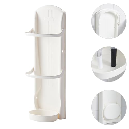 Soporte de paraguas de pared Toddmomy con bandeja de plástico resistente 8