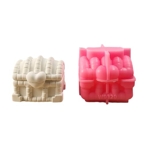 Vaso resistente della cassa dei monili del silicone di alte temperature con il coperchio che fa il candeliere facile Demold della muffa