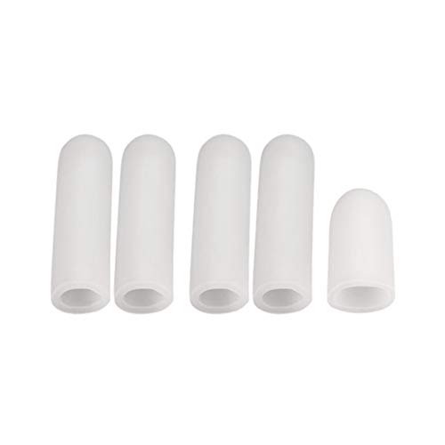 Serenable 40x Gel De Silicone Tubo De Dedo Macio Mangas Separadores Protetor Pés Alívio Da Dor