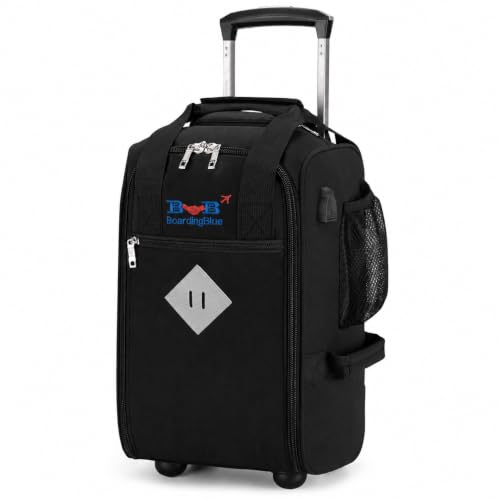 17x10x9 Inches Rolling Personal Item Under Seat Travel Bag Suitable For United Airlines, Not Suitcase, Rolling Travel Bag Design