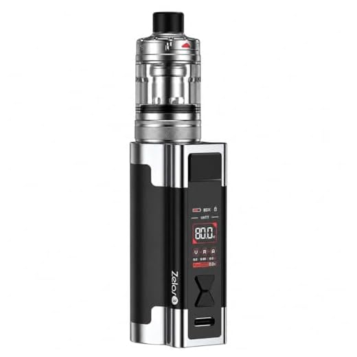 Aspire Zelos 3 Vaping Kit, Powerful Performance, Sleek Design, Long Lasting Battery, Advanced Features, 2mL Capacity, E Cigarette, E Cig, Aspire Vaping, Starter Kit, No Nicotine (Black)