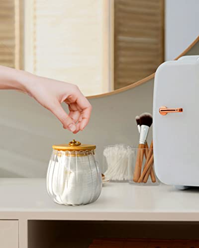 NUTRIUPS Glass Jar with Lid Oval Decorative Jar 26 FL OZ, Airtight Glass Storage Jar with Bamboo Lid Kitchen Canister Glass Canister Hold Cookie, Coffee Beans, Candy, Tea, Nuts& More - Thumbnail 7