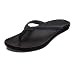 OLUKAI Women's Ho'Opio Sandal, Onyx/Onyx, 8 M US