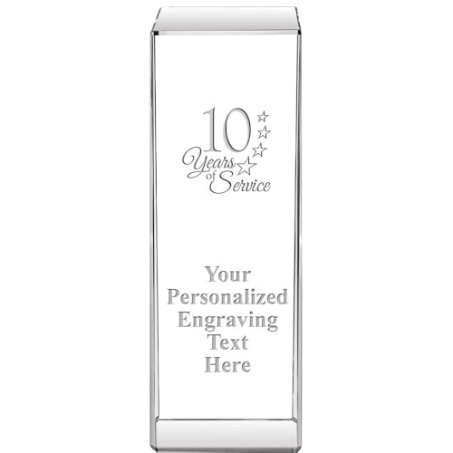 Crown Awards Personalized Crystal Trophy, 6