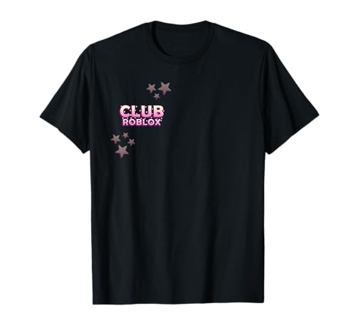 T-shirt clássica Club Roblox, Preto, S