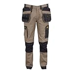 DEWALT Men's Fairhaven Pro-Stretch, Slim Fit, Holster Pocket Work Trousers, Stone, W30/L31