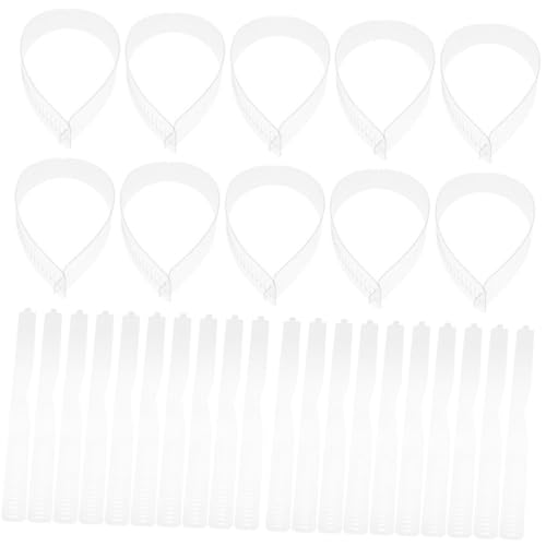BESTYASH 80Pcs Fixing Strips for Shirts Collar Support Tools for Crisp Dress Shirt Collars Durable Easy to Use Collar Stays