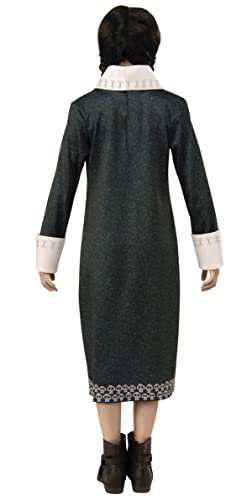 Disfraz Wednesday Addams para niñas talla S miniatura 2