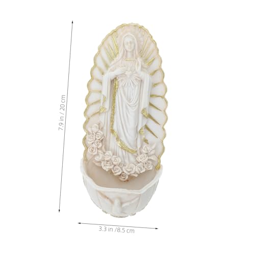 Bénitier mural catholique sacré pour une décoration religieuse durable - 3