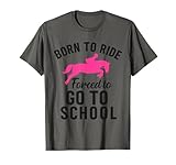Funny Back To School girls Horse ride