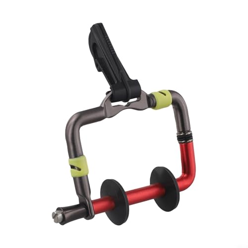 Organizador de carrete Tippet y Leader con funda luminosa y ranura autocortante, soporte de línea de aleación de aluminio para pesca con mosca seca, clip de chaleco (amarillo)