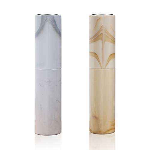 Faireach Atomiseur Parfum Vaporisateur Parfum Lotion Flacon Pompe Spray Vide Rechargeable Aluminium Bouteille Parfum Femme Homme Portable pour Voyage Bureau Party Soirée Cadeau (marbrure clairée)