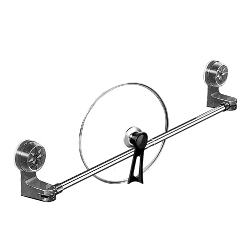 HUSUNEE シャワーフックタオルバー,壁取り付け式調節可能なタオルホルダーラック - 回転式ハンガー ロッカールーム 寝室 ホテル 寮 浴槽 アパート 自宅 ボート用 省スペース