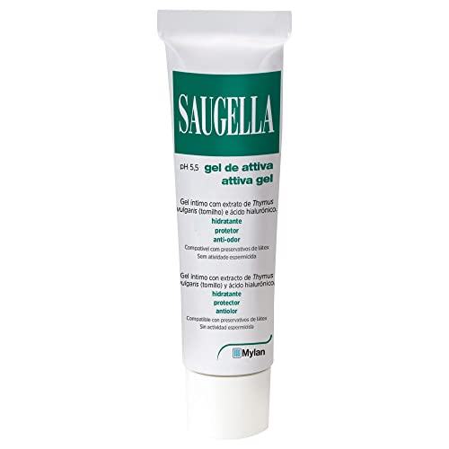 Saugella Attiva Gel - Gel hidratante/lubricante íntimo con extracto de tomillo y ácido hialurónico - pH 5,5 - 30 ml Cover
