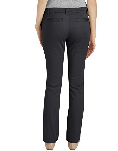 Dickies womens Juniors Plus Size Slim Straight Stretch Pant2