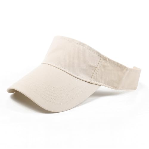 Image of ANDICEQY Sport Sun Visor Hats Adjustable Empty Top Baseball Cap Cotton Ball Caps for Women and Men